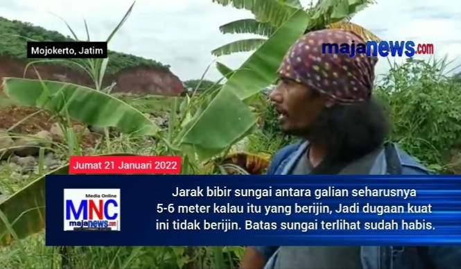 Aktivis Soroti Tambang Batu di Desa Wonoploso Gondang Mojokerto, Diduga Kuat Bibir Sungai Tergali
