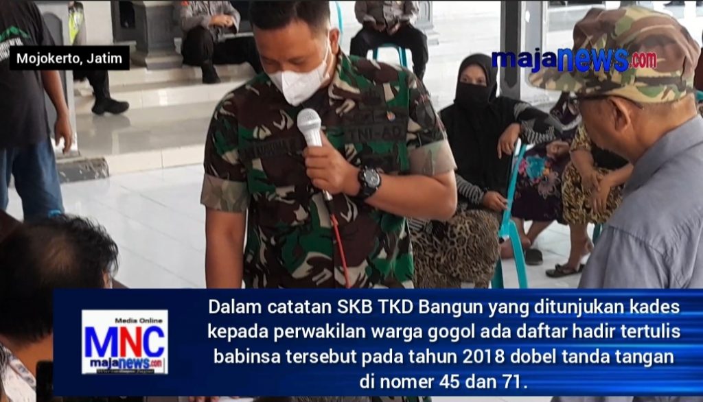 SKB TKD Bangun Pungging Tahun 2018 Dikeluarkan Kades, Babinsa : Selama Saya Disini Belum Pernah Mengikuti Penetapan Kegiatan Ini