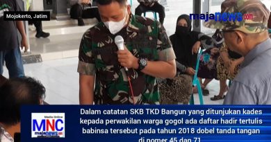 SKB TKD Bangun Pungging Tahun 2018 Dikeluarkan Kades, Babinsa : Selama Saya Disini Belum Pernah Mengikuti Penetapan Kegiatan Ini