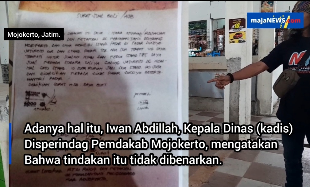 Muncul Surat Jual Beli Lapak Pasar Dinoyo Jatirejo, Kadis Perindag: Itu Ilegal