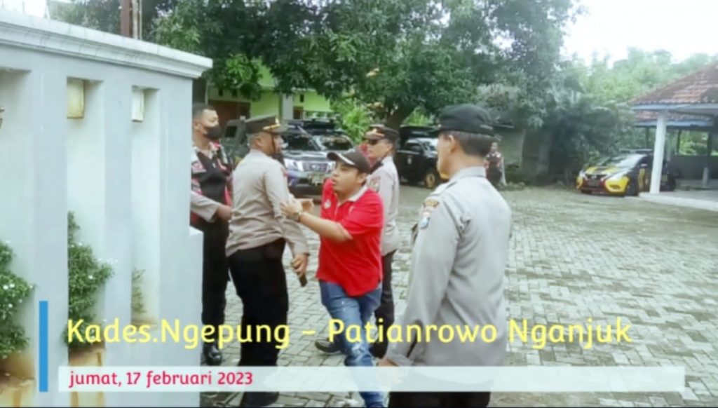 Diduga Imbas Tersulut Perkataan Aksi Orasi FPMN, Kades Ngepung Patianrowo Naik Pitam