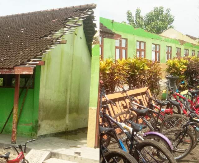 Gedung SDN 1 Kurungrejo Prambon Butuh Perhatian Pemdakab Nganjuk, Begini Kondisinya