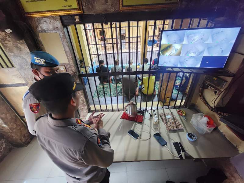 Panwas Polresta Mojokerto Cek Tahanan Pastikan Aman