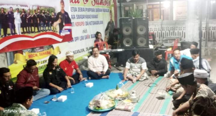 HUT LSM GAKK DPD Nganjuk Ke-1, Doa Bersama Tim Telah Sukses Dengan Khidmat