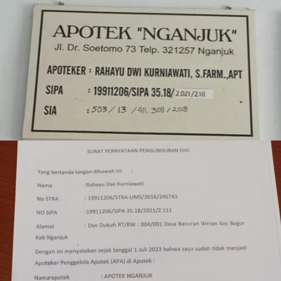 LSM GAKK Soroti Apotek di Nganjuk Diduga Bodong