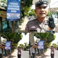 Cegah Terjadinya Lakalantas, Polsek Warujayeng Polres Nganjuk Pasang Banner Juga Beri Himbauan Kepada Pengguna Jalan