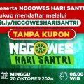 Nggowes Hari Santri, Rute Pendek Sejauh Sekitar 11,2 KM, Bisa Menangkan Umroh