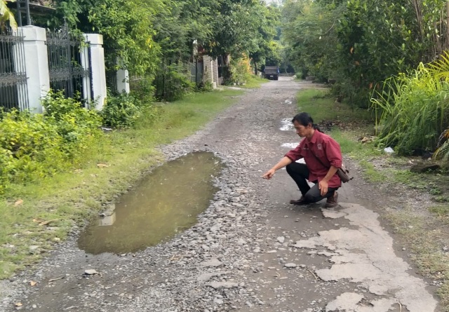 Terkendala SP2D, Pembangunan Jalan Aspal Desa Jatikaken Nganjuk Diduga Bernasib Terkatung Katung