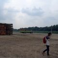 Diduga Lahan LP2B, Lahan Sawah di Desa Ketemasdungus Puri di Urug Dijadikan Gudang