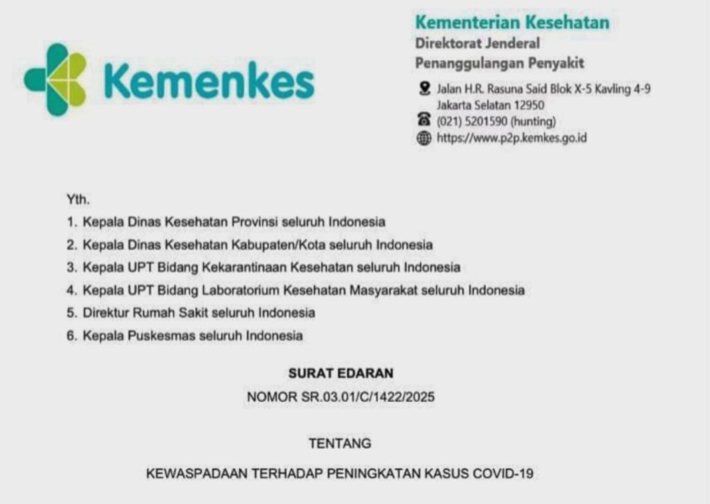 Kemenkes RI Keluarkan SE Tentang Kewaspadaan Kasus Covid – 19, Begini Kata Puskesmas Pace Nganjuk