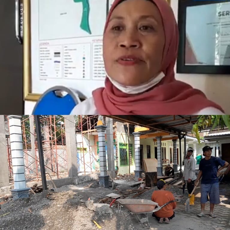 Jadi Bahan Omongan Miring, Proyek Rehab Kantor Desa Mlaten Puri Diduga Diborongkan ke Rekanan