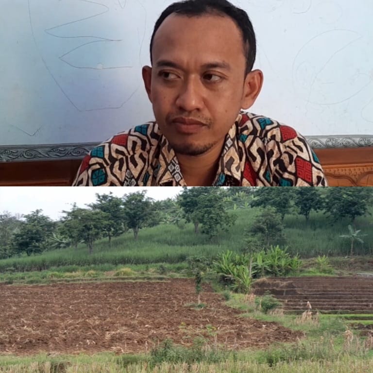Sekdes Sumberjati Jatirejo Sewakan Lahan Ganjaran Sawah Terasering Dengan Merubah Bentuk, Warga Berhasil Menggagalkan