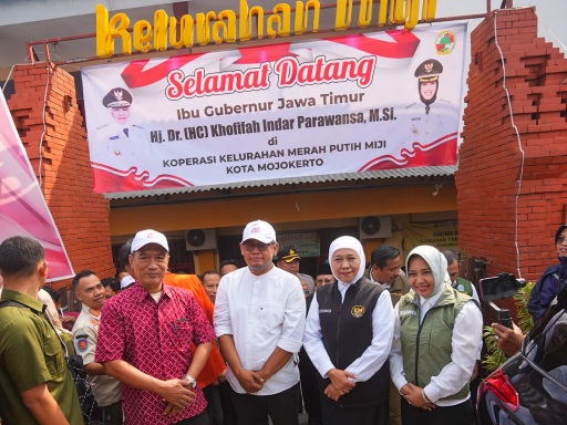 Gubernur Khofifah Puji Koperasi Merah Putih di Kota Mojokerto