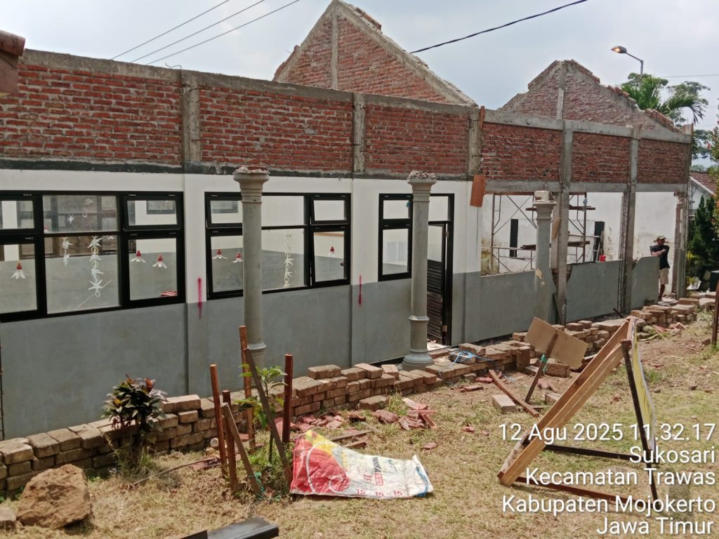 Rehabilitasi SDN Sukossri Trawas Sudah Dimulai