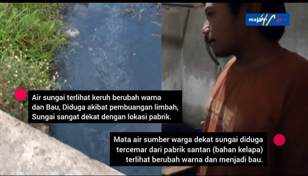 Pabrik Diduga Buang Limbah di Sungai, Mata Air Warga Tawangsari Trowulan Tercemar Berubah Warna Juga Bau