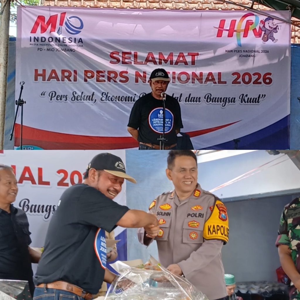 Perayaan Hari Pers Nasional ke-80, MIO Indonesia PD Jombang Potong Tumpeng