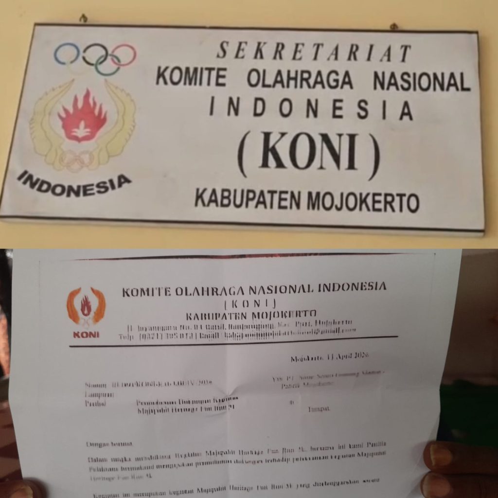 Terkait Menggalang Dana di Perusahaan Besar Dalam Acara 31 Mei 2026, KONI Kab.Mojokerto Jadi Bahan Omongan Miring