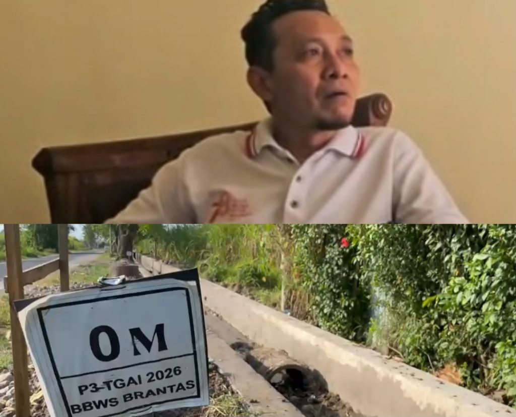 Bantuan Proyek Irigasi Untuk Petani di Desa Karang Kedawang Sooko Diduga Disunat, Begini Kata Kades