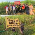 Tanah Dikembalikan Oleh Pemdes, Puluhan Warga Kedunggede Dlanggu Pasang Spanduk Hak Milik