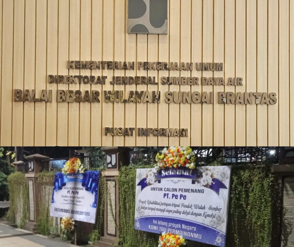 BBWS Brantas Surabaya Persoalan Kritikan Miring Lelang Proyek, Humas Tidak Berikan Jawaban Persoalan